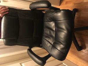 Leather computer chair