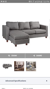 Lovely New 3 Sitter Corner Sofa for sale