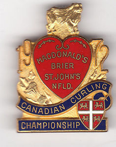  MacDonald's Brier Curling Championship Pin St. John's,