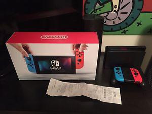 Neon edition Switch with manufacturer warranty and receipt
