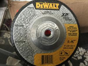 New DEWALT 6" Metal/ Stailess Grinding Disks Pack Of 10,s