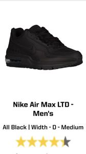 Nike Air Max LTD all black size 12