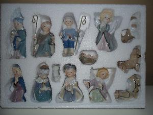Porcelain nativity figurines