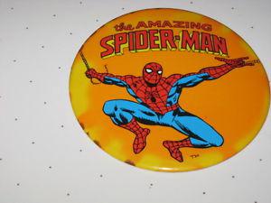 SPIDERMAN LARGE CELLULOID 6 INCH PIN