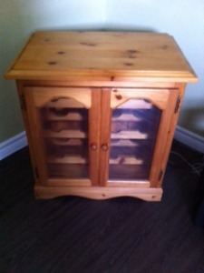 Solid Pine Wine Cabinet