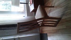 Straight back chair