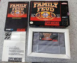 Super Nintendo Video Game - Family Feud w/Box & Instructions