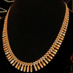 Tri-Gold Cleopatra Necklace