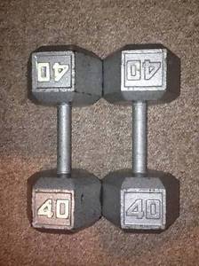 Two 40lbs Dumbbell's for sale - $75