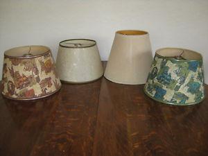 Vintage bridge lamp shades