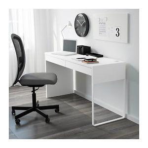 White IKEA desk