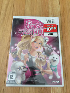 Wii Barbie Groom and Glam Pups Video Game
