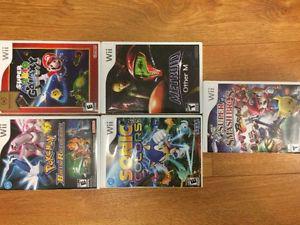Wii Game Bundle - Pokemon, Mario, Sonic, Metroid, Smash