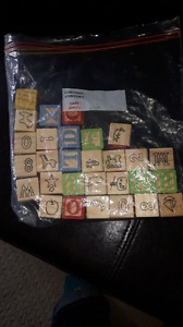 Wooden Blocks and Peg Puzzle