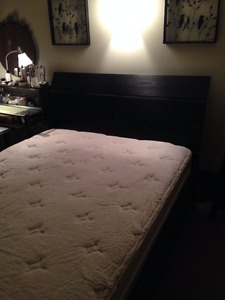 like new double bed and mattress