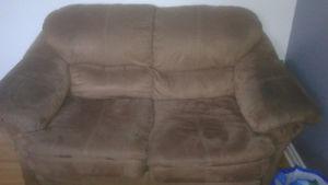 sofa and love seat..brown