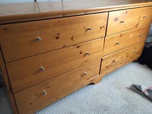 * ~ solid wood six drawer dresser unit ~ great for a kids
