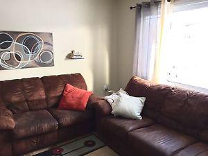 2 piece sofa and loveseat