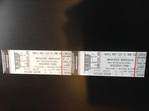 2 tickets for Chris Stapleton March 24 @ Saddledome