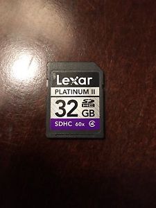 32G SDHC memory card