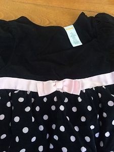 3T. Gymboree. Pink polka dot short sleeve dress with bow.