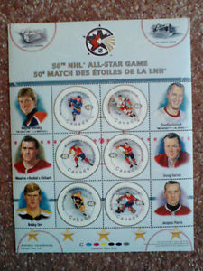 50th NHL ALL-STAR GAME STAMPS