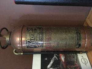 Antique copper fire extinguisher for sale