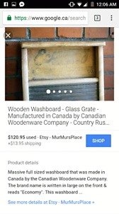 Antique wash board