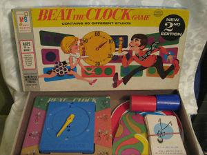  Beat The Clock Board Game Milton Bradley