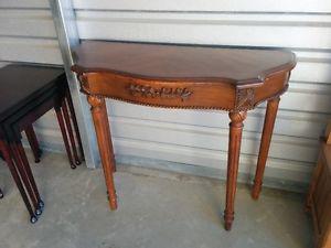 Beautiful Carved Hallway/Entryway Console Wall Table
