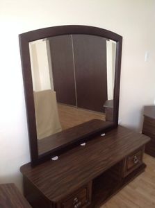 " Big mirror with wood frame