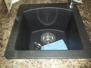 Black Anthracite prep/bar sink.  inches