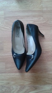 Black Satin Shoe