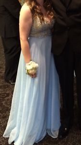 Blue prom dress