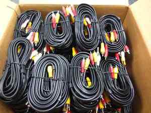 Box of 79 brand new video wire for sale