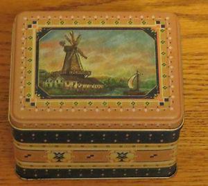 Collector's Tin with Windmill and Boat on Top