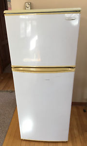 Compact Danby fridge with freezer compartment