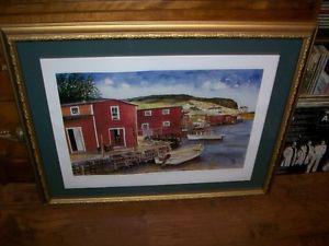 Cynthia Noel 'Salvage Harbour' Signed Numbered Print