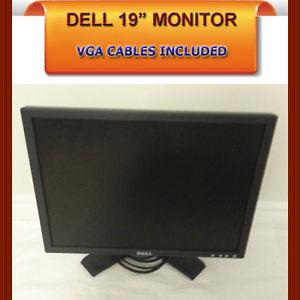DELL 19” COLOR MONITOR WITH VGA CONNECTION