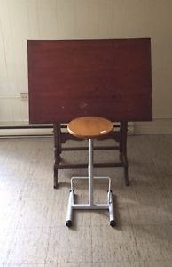 Drafting Table and Stool