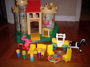 FISHER PRICE VINTAGE CASTLE TOY