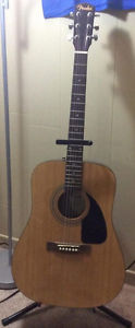 Fender Acoustic Guitar With Stand!!