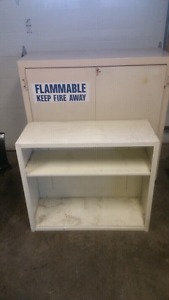 Flammable Storage Cabinet and Metal Shelf