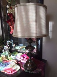 Gorgeous bronze lamp in perfect working condition,Height is