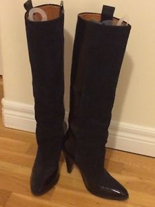 H&M navy blue boots, really gorgeous!