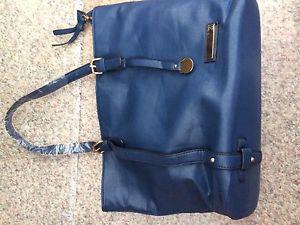 Hand bag real leather brandless