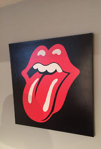 Large Rolling Stones Canvas Print *Man Cave*
