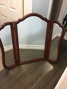 Large folding mirror. Excellent condition