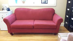 Lovely Red Couch Only $50!