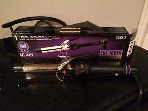 Medium size barrel curling iron and curling wand